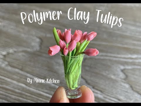 How to Make Miniature Tulips from Polymer Clay