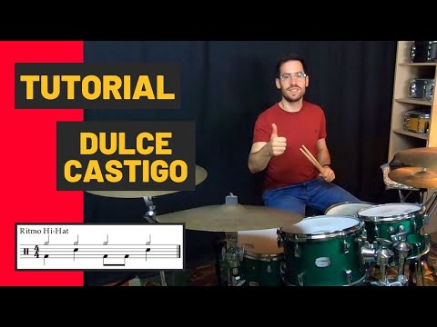 Cómo tocar DULCE CASTIGO en BATERÍA – Los Suaves (TUTORIAL Español)