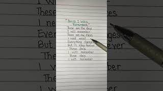 Days I will remember ~ Tyrone wells #songlyrics #viral