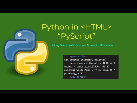 PyScript Tutorial - 003 | Access HTML element