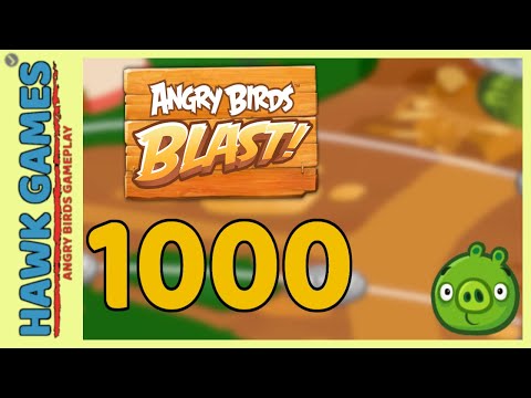 Angry Birds Blast Level 1000 - 3 Stars Walkthrough, No Boosters