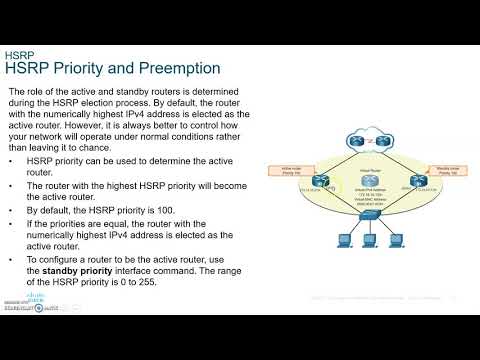 CCNA 7 SRWE Switching, Routing and Wireless Essentials- Module 9 FHRP HSRP part 1