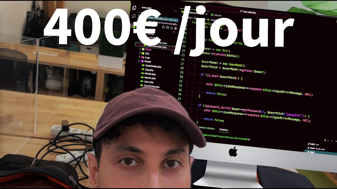 Une journée de développeur en FREELANCE (400€/jour)