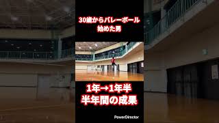 【バレーボール】半年間の成果 #shorts