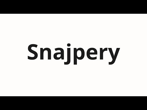 How to pronounce Snajpery | Снайперы (Snipers in Russian)