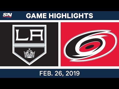 NHL Highlights | Kings vs. Hurricanes - Feb 26, 2019