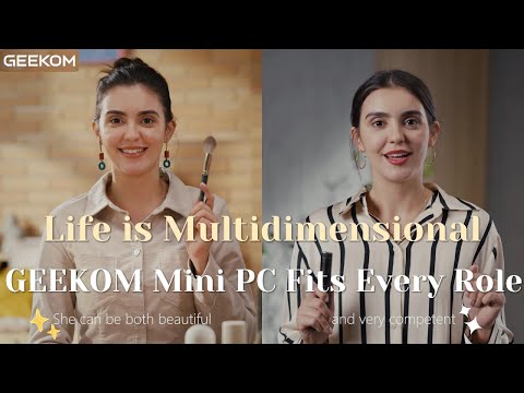 One Person, Different Roles? GEEKOM Mini PC Helps You Switch with Ease on All Fronts!#computer #tech
