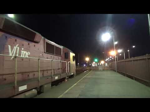 V/Line N472 City Of Sale, VN18 Departing South Geelong Station