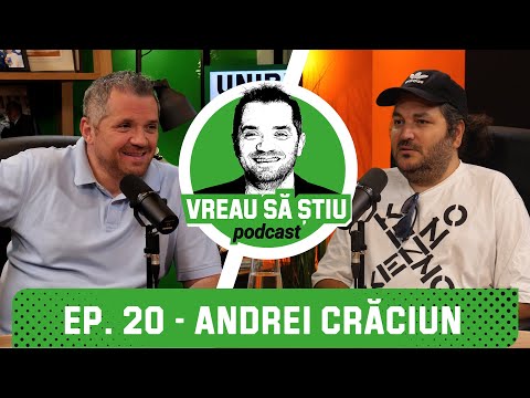 ANDREI CRĂCIUN: "Oamenii și-au pierdut deprinderea de a citi!" | VREAU SĂ ȘTIU Podcast EP. 20