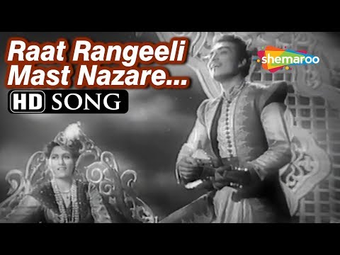 Raat Rangili Mast Nazare | Dulari (1949) Madhubala | Suresh | Bollywood Classic Song