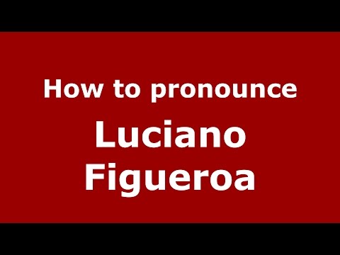 How to pronounce Luciano Figueroa (Spanish/Argentina) - PronounceNames.com