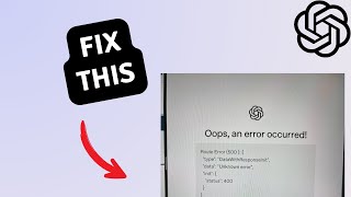 Download lagu Fix Oops an Error occurred in ChatGPT mp3