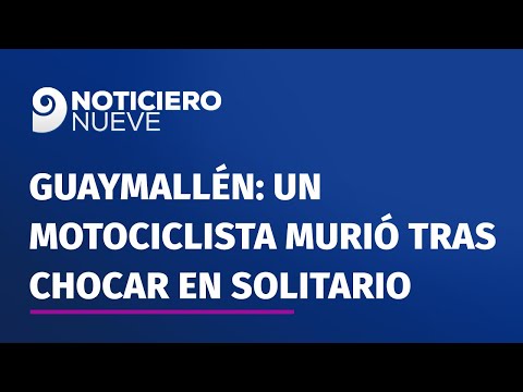 Guaymallén: un motociclista murió tras chocar en solitario