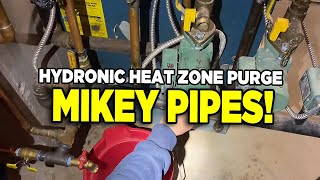 No Heat How To Purge Zone on Hydronic Burnham Boiler Step by Step