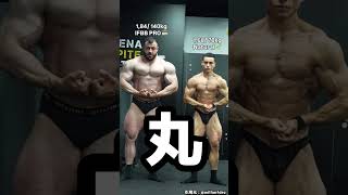 ナチュラルとプロボディビルダーの差