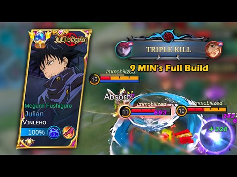 Fast Farm Julian 9 MIN's Full Build | Top 1 Global | MLBB