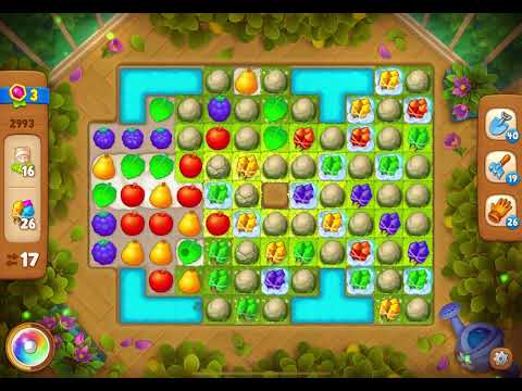 GardenScapes Level 2993 no boosters (26 moves)