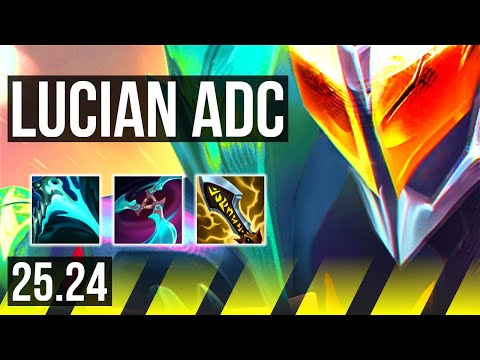 LUCIAN & Braum vs KOG'MAW & Neeko (ADC) | Perfect KDA: 19/0/5 | KR Master | 25.24