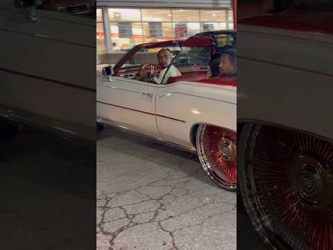 Pearl White Cadillac Vert on Rosegold 26’s WireWheels