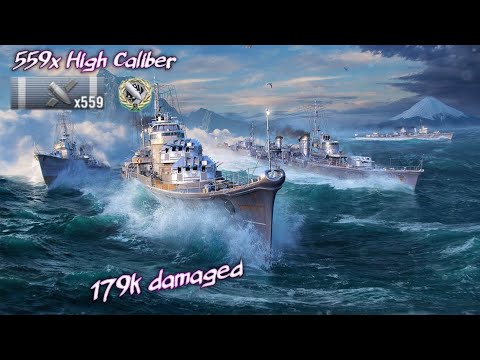 World of Warship | IJN Harugumo Best Spammer HE Destroyer Ship