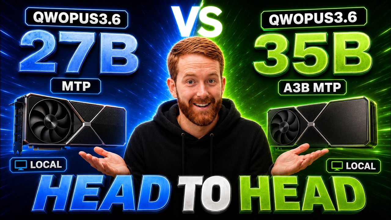 Qwopus3.6 35B A3B MTP vs 27B MTP | Local AI Head-to-Head