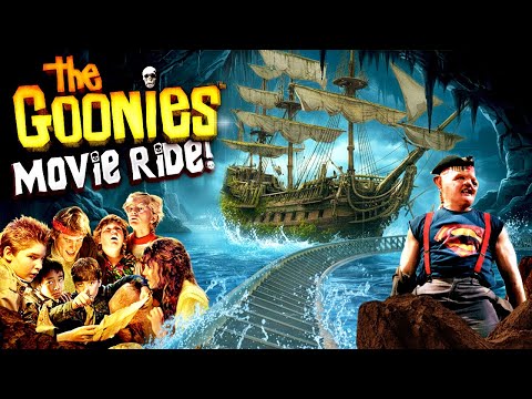 THE GOONIES! Movie Coaster & Dark Ride! (POV) [CC]