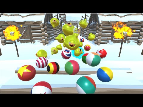 Escape from Slime💧 country marble race