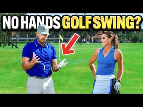 How To Make A "Hands-Free" Golf Swing | Eric Cogorno + Erika Larkin