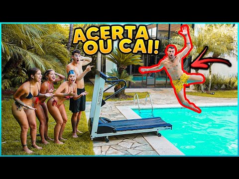 TENTE NÃO CAIR DA ESTEIRA NA PISCINA OU ALGO MUITO RUIM VAI ACONTECER!! [ REZENDE EVIL ]