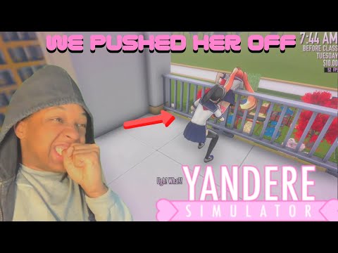 WE PUSHED HER OFF THE SCHOOL BUILDING! | Yandere Simulator [Anime Game]