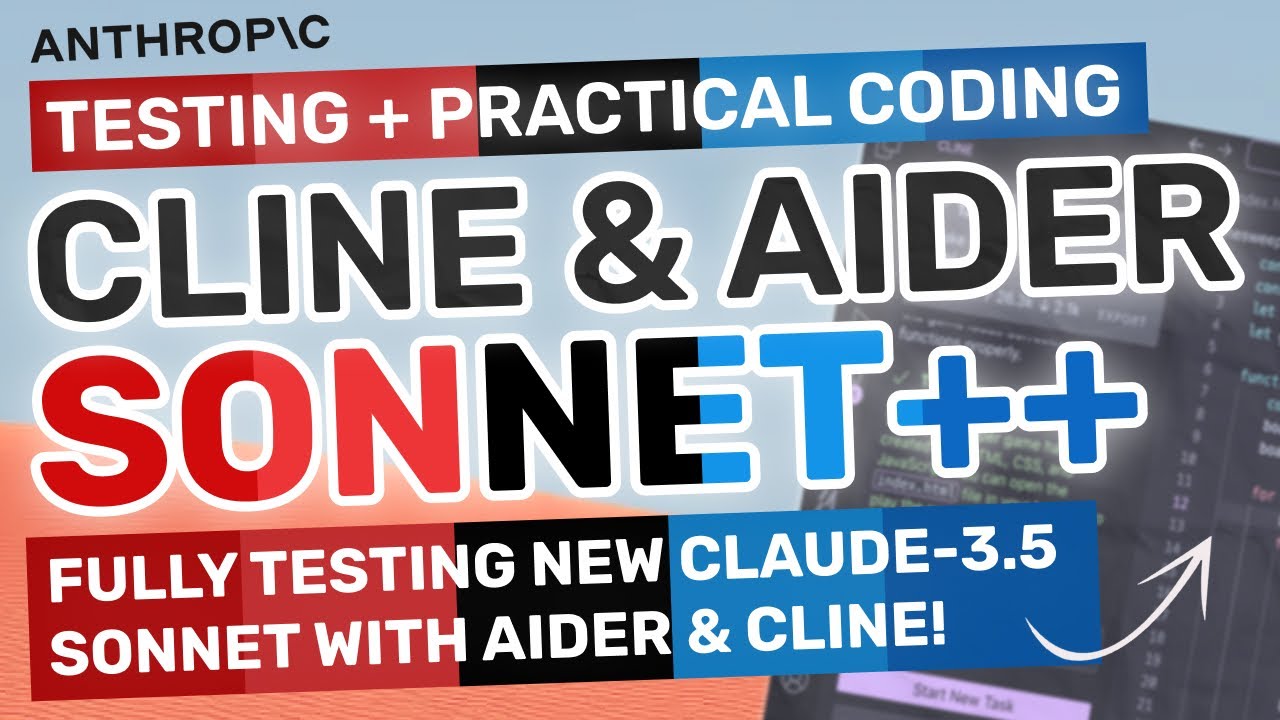 Claude 3.5 Sonnet (NEW) + Cline & Aider (Upgraded): TESTING the NEW Model in Practical Coding!