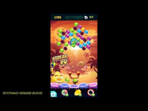 Angry Birds POP Bubble Shooter: Level 57: Walkthrough (3 STARS) HD