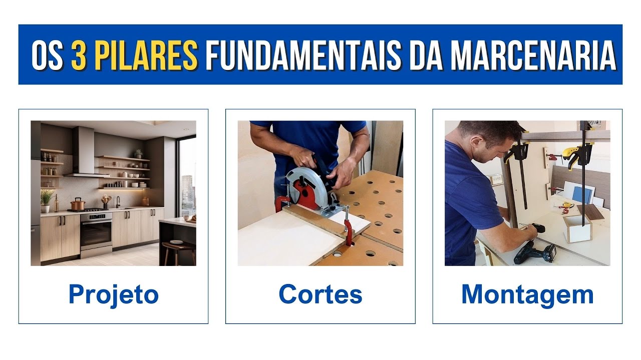 Os 3 Pilares Fundamentais da Marcenaria - Economize Fabricando seus Próprios Móveis