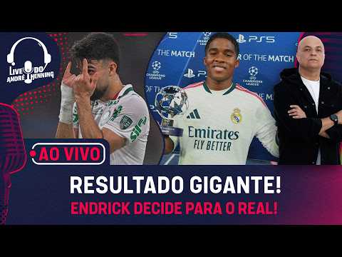 AO VIVO: PALMEIRAS VENCE O FLUMINENSE; FLAMENGO VISITA O ESTUDIANTES; ENDRICK DECIDE PARA O REAL!