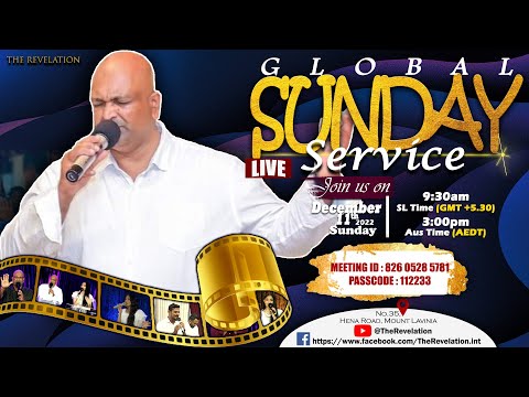 Sunday Global Service | 11th December 2022 | Ps Kapila | Sunday Live Service