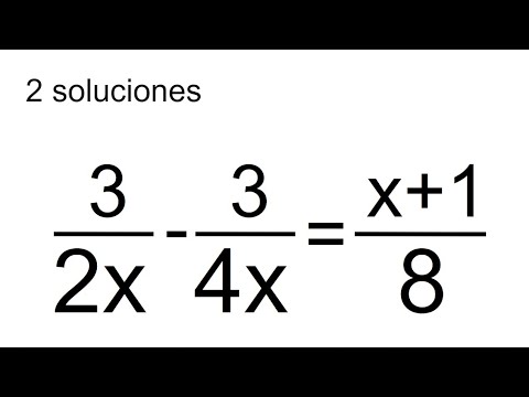 ECUACIÓN RACIONAL CON 2 SOLUCIONES. Álgebra Básica