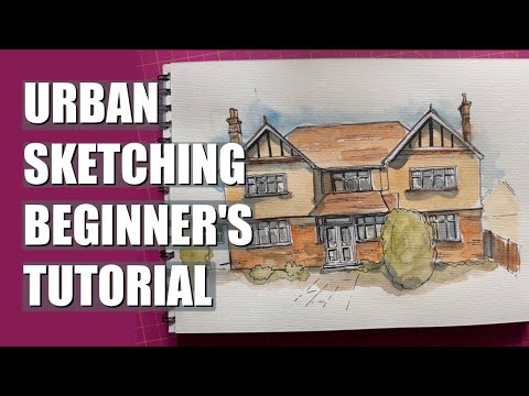 Urban Sketching for Beginners | step by step drawing tutorial for beginners | drawing lesson
