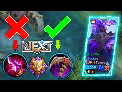 GUSION BEST BUILD 2021 "NIGHT OWL" Top 1 Global Gusion Build | Gusion Gameplay | MLBB