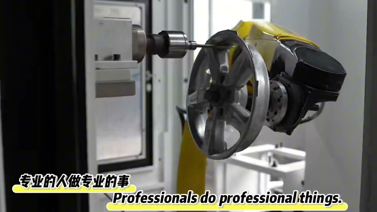 Grinding and polishing of electric wheelchair hubs