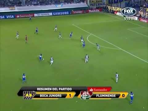 Boca Juniors (1) vs (0) Fluminense - Copa Libertadores 2012 (Resumen-Cuartos de Final)