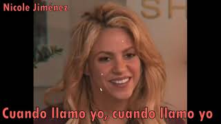 Shakira  - Tu serás la historia de mi vida -  Letra