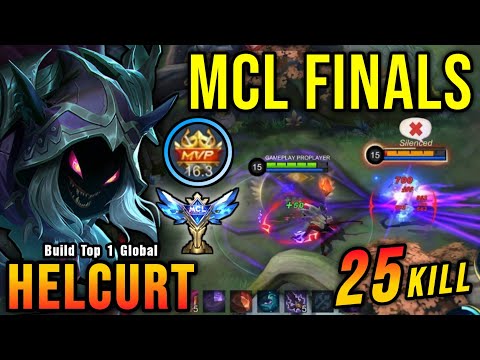 MCL FINALS!! 25 Kills Helcurt Insane One Shot Damage Build!! - Build Top 1 Global Helcurt ~ MLBB