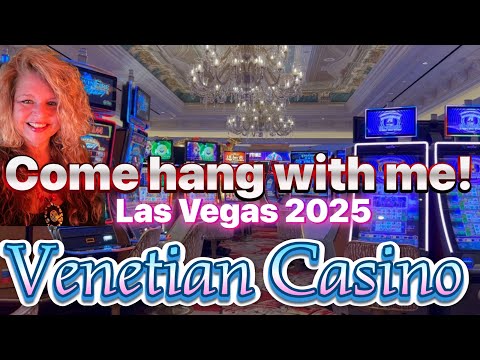 Venetian Las Vegas Casino tour and slot machines! - YouTube