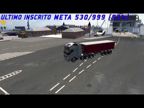 Euro Truck Simulator 2 desembarcando de balsa em Porto Grande/Amapá...