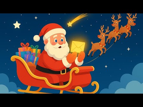 Caro Babbo Natale... 🎄 Canzone natalizia animata | Canzoni di Natale per bambini