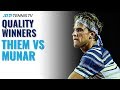 Quality Winners in Dominic Thiem vs Jaume Munar | Rio 2020 Highlights