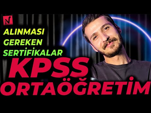 ORTAÖĞRETİM KPSS'DEN ATANMAK İÇİN BU SERTİFİKLARI ALMAYI SAKIN İHMAL ETME.