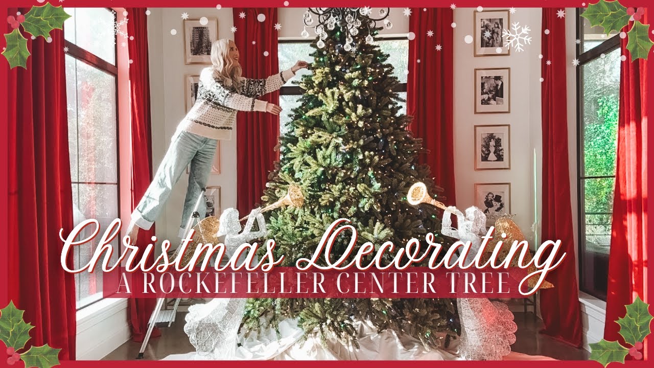 Christmas Decorate With Me 🎄 Tree Tips for a Beautiful Tree | A Rockefeller Center Inspired Tree!