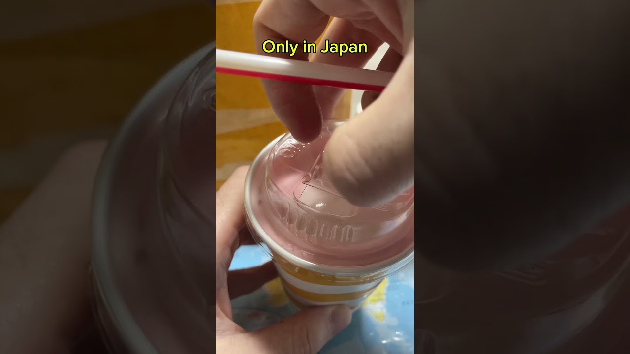 How to drink Mcshake in Japan🇯🇵 #japan #japanese #onlyinjapan #mcdonalds