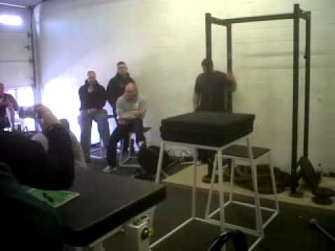 Phil Harrington Box jumps at Westside Barbell Seminar